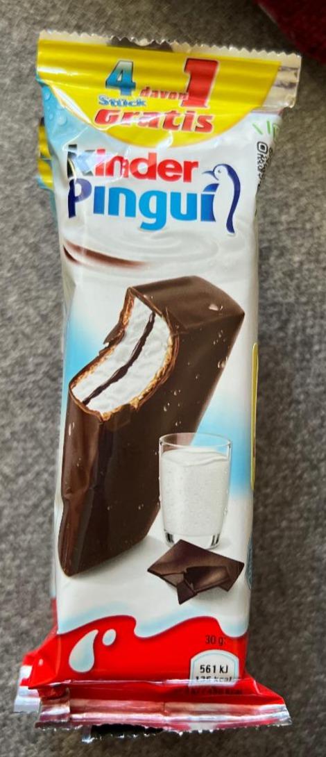 Zdjęcia - Kinder Pingui Biszkopt z czekoladą i mlecznym i kakaowym nadzieniem 120 g (4 x 30 g)
