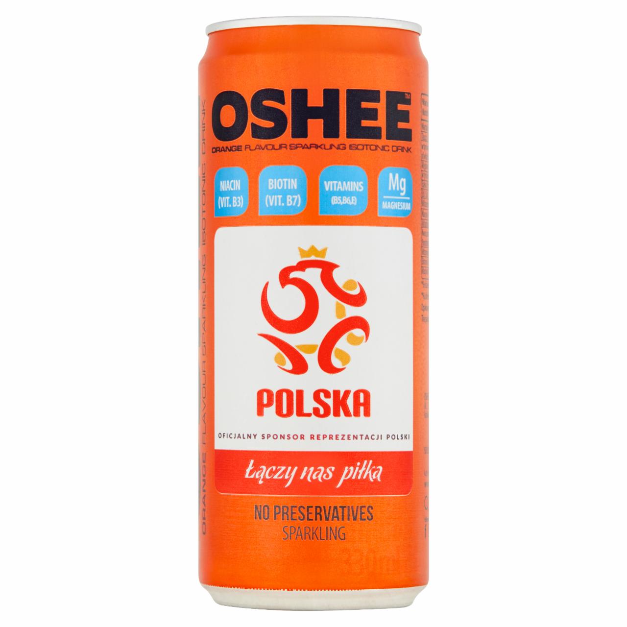 Zdjęcia - Oshee Napój izotoniczny gazowany o smaku pomarańczowym 330 ml