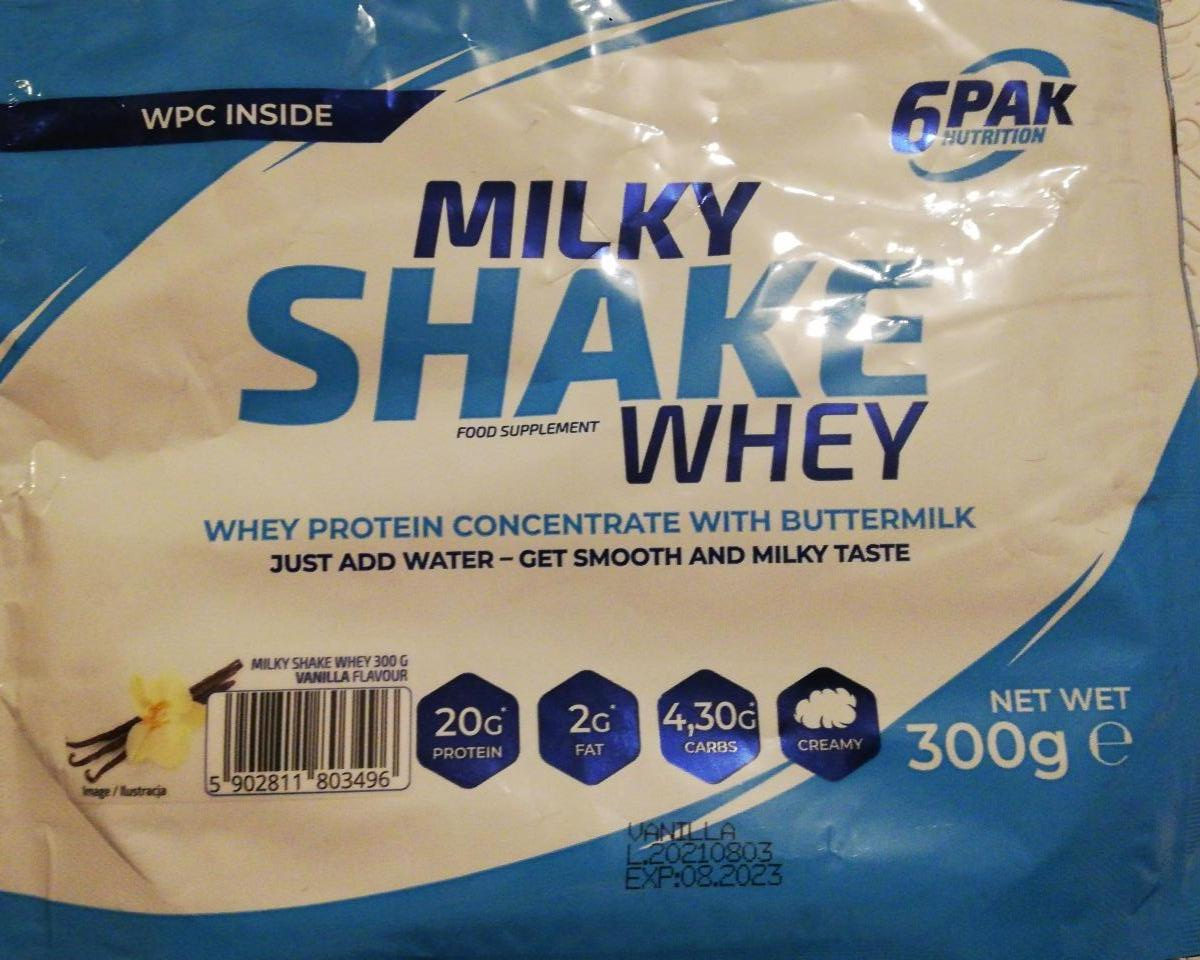 Zdjęcia - Koncentrat białka serwatkowego Milky shake whey 6pak nutrition