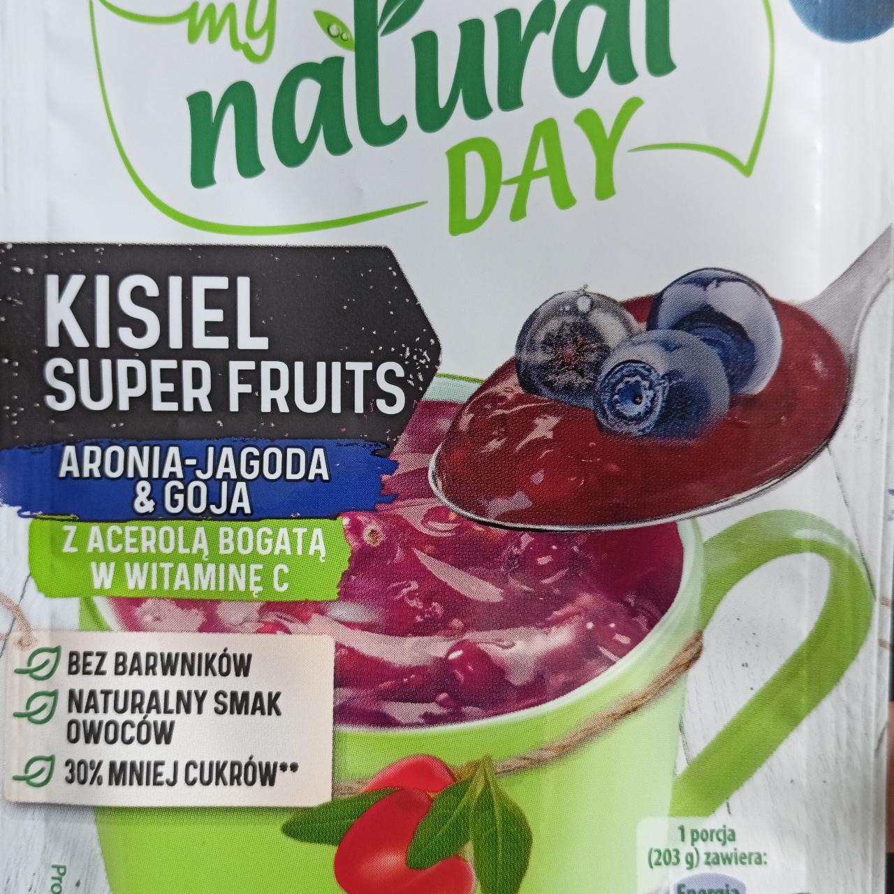 Zdjęcia - My natural Day Kisiel Super Fruits Jagoda-Aronia & Goya Dr. Oetker