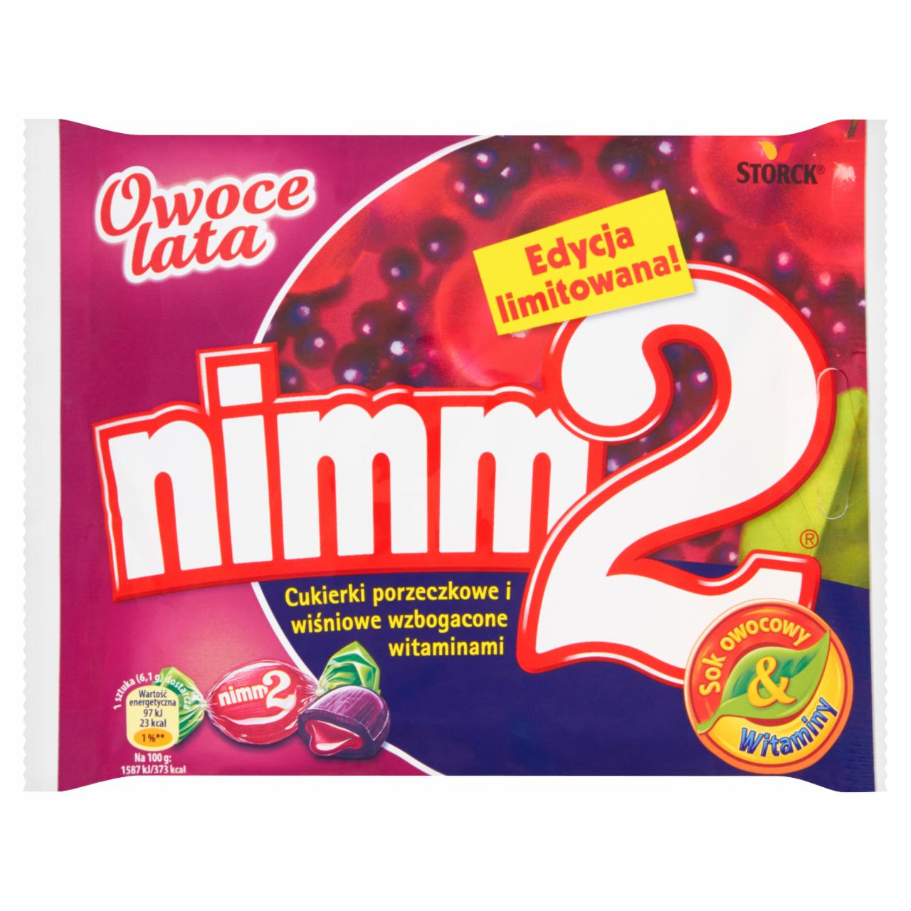 Zdjęcia - nimm2 Cukierki porzeczkowe i wiśniowe wzbogacone witaminami 90 g