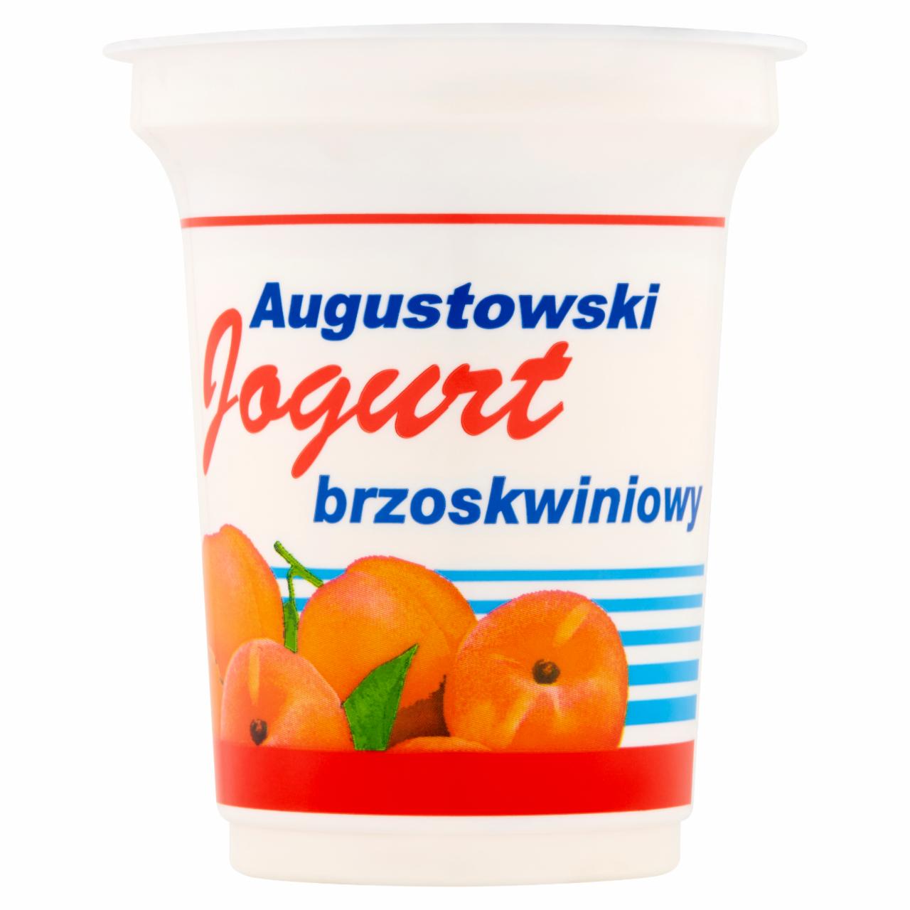 Zdjęcia - Mlekpol Jogurt Augustowski brzoskwiniowy 350 g