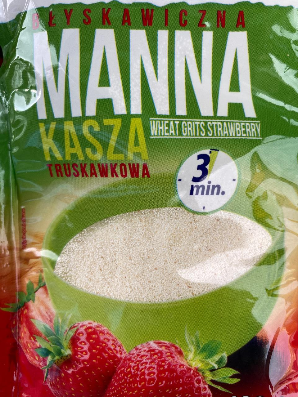 Zdjęcia - Kasza manna truskawkowa Melvit