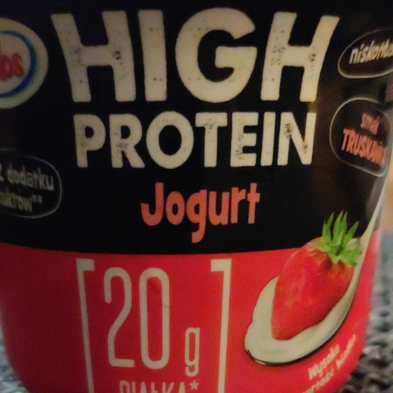 Zdjęcia - High protein jogurt smak truskawka Pilos