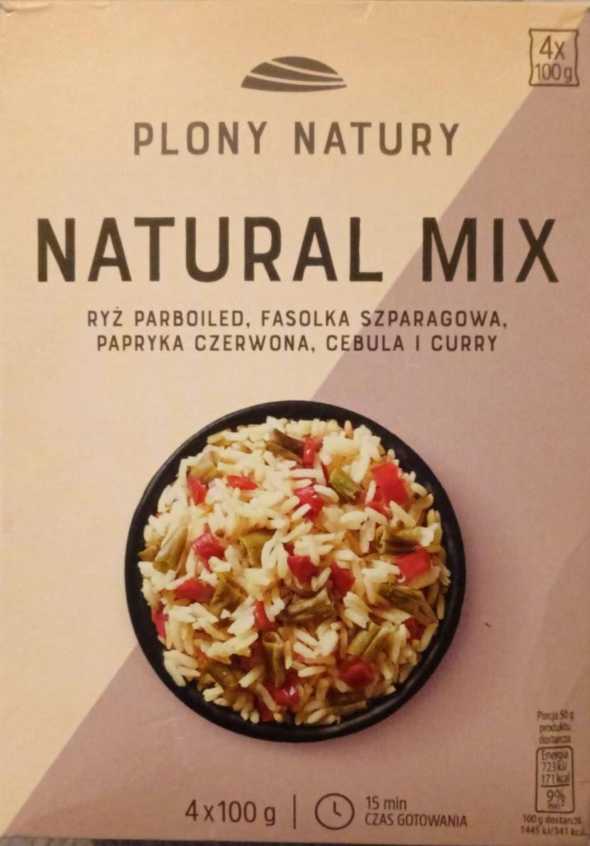 Zdjęcia - natural mix ryż parboiled fasolka szparagowa papryka czerwona cebula i curry Plony Natury