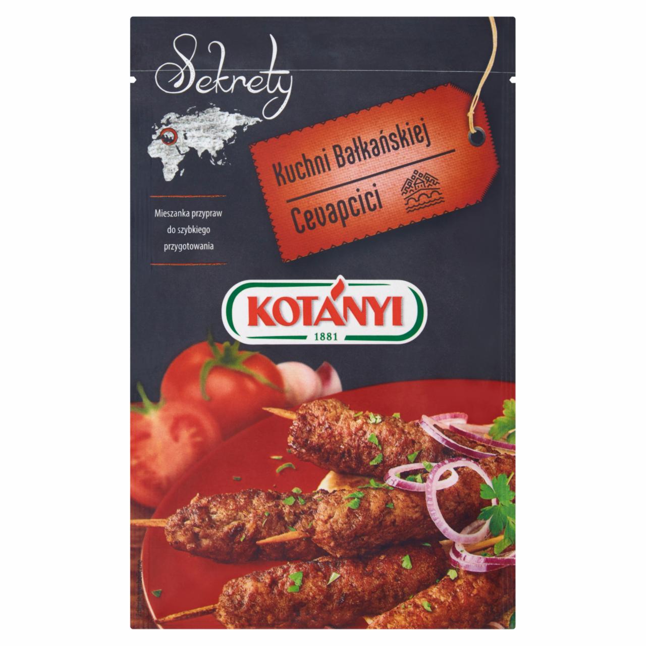 Zdjęcia - Kotányi Sekrety Kuchni Bałkańskiej Cevapcici Mieszanka przypraw 25 g