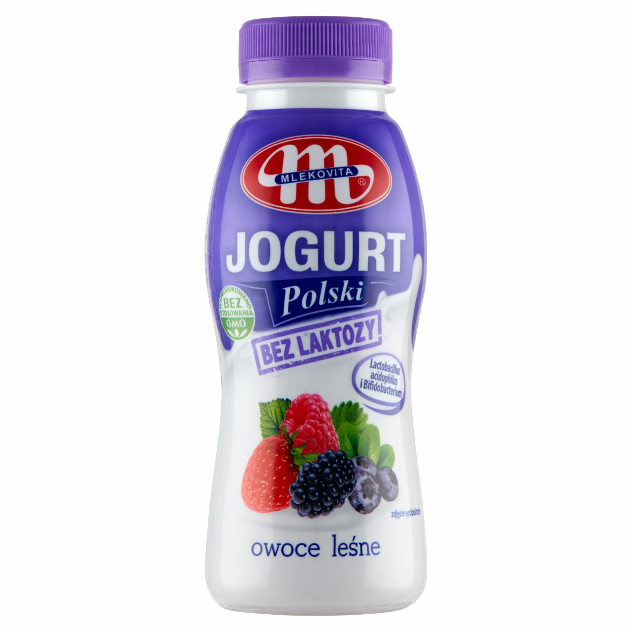 Zdjęcia - Mlekovita Jogurt Polski bez laktozy owoce leśne 250 g