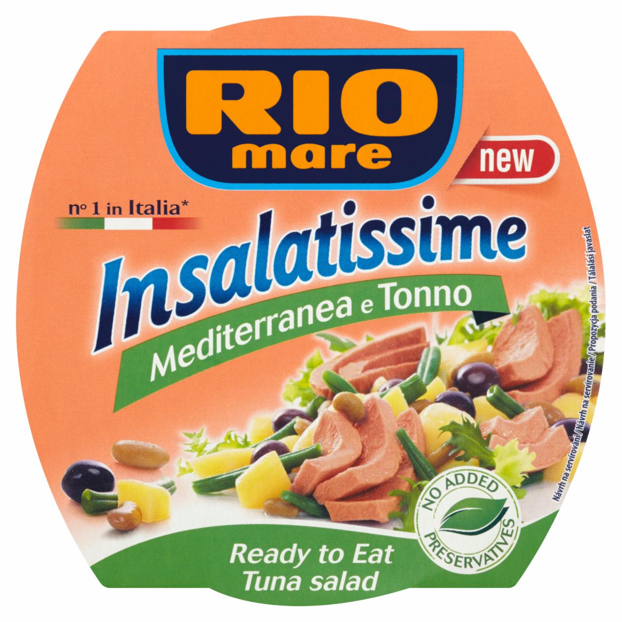 Zdjęcia - Rio Mare Insalatissime Gotowe danie z warzyw i tuńczyka 160 g