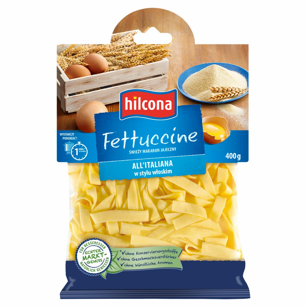 Zdjęcia - Hilcona Fettuccine Makaron świeży 400 g