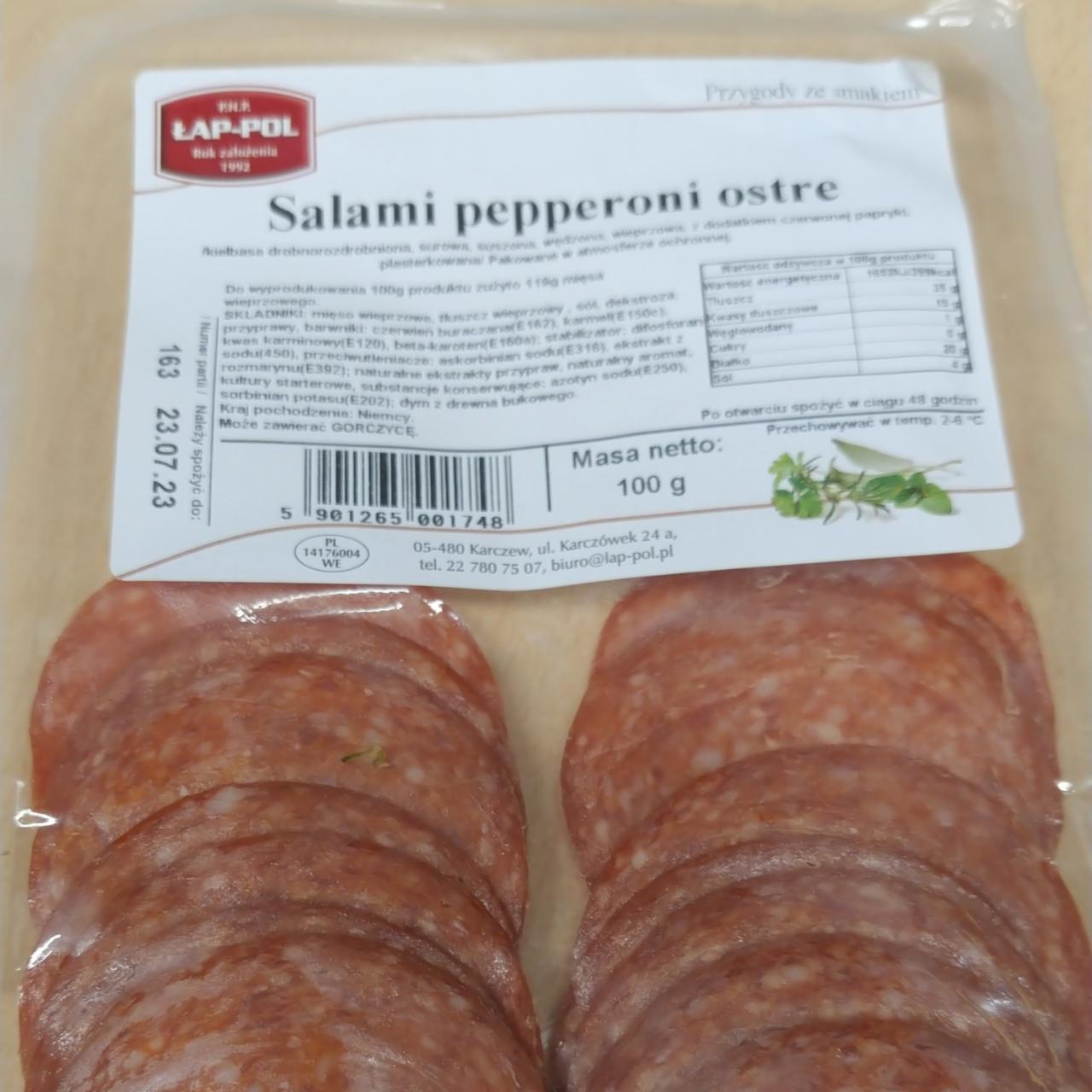 Zdjęcia - Salami pepperoni ostre Łap-pol