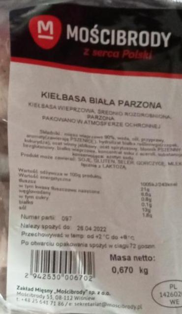 Zdjęcia - Kiełbasa biała parzona Mościbrody