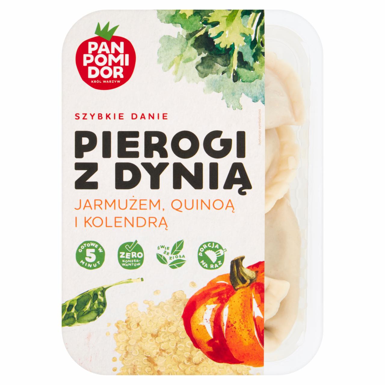 Zdjęcia - Pan Pomidor Pierogi z dynią jarmużem quinoą i kolendrą 240 g