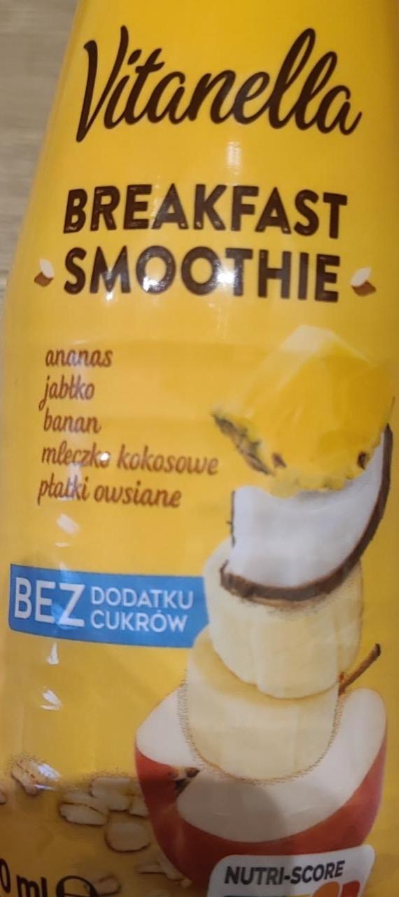 Zdjęcia - Breakfast Smoothie ananas jabłko banan mleczko kokosowe płatki owsiane Vitanella