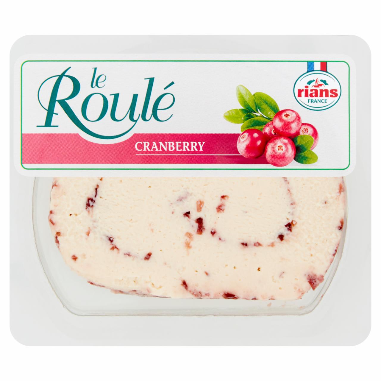 Zdjęcia - Rians La Roulé Francuski ser śmietankowy z żurawiną 125 g