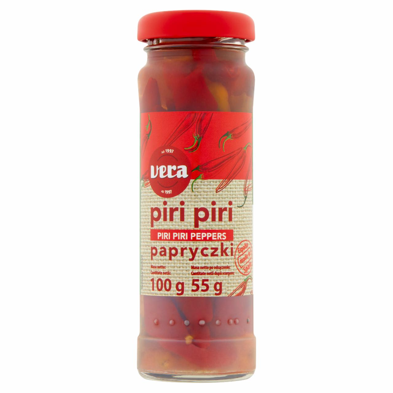 Zdjęcia - Vera Papryczki Piri Piri w zalewie octowej