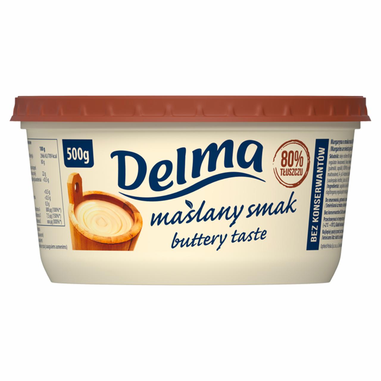 Zdjęcia - Delma Margaryna o maślanym smaku 500 g