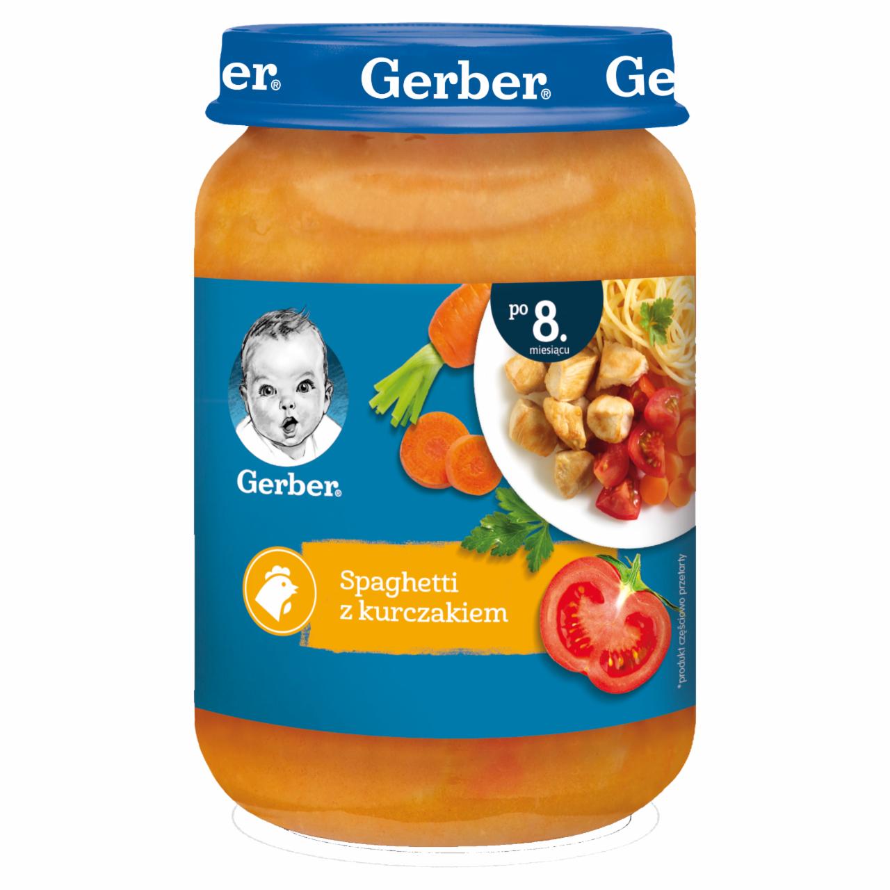 Zdjęcia - Gerber Spaghetti z kurczakiem dla niemowląt po 8. miesiącu 190 g