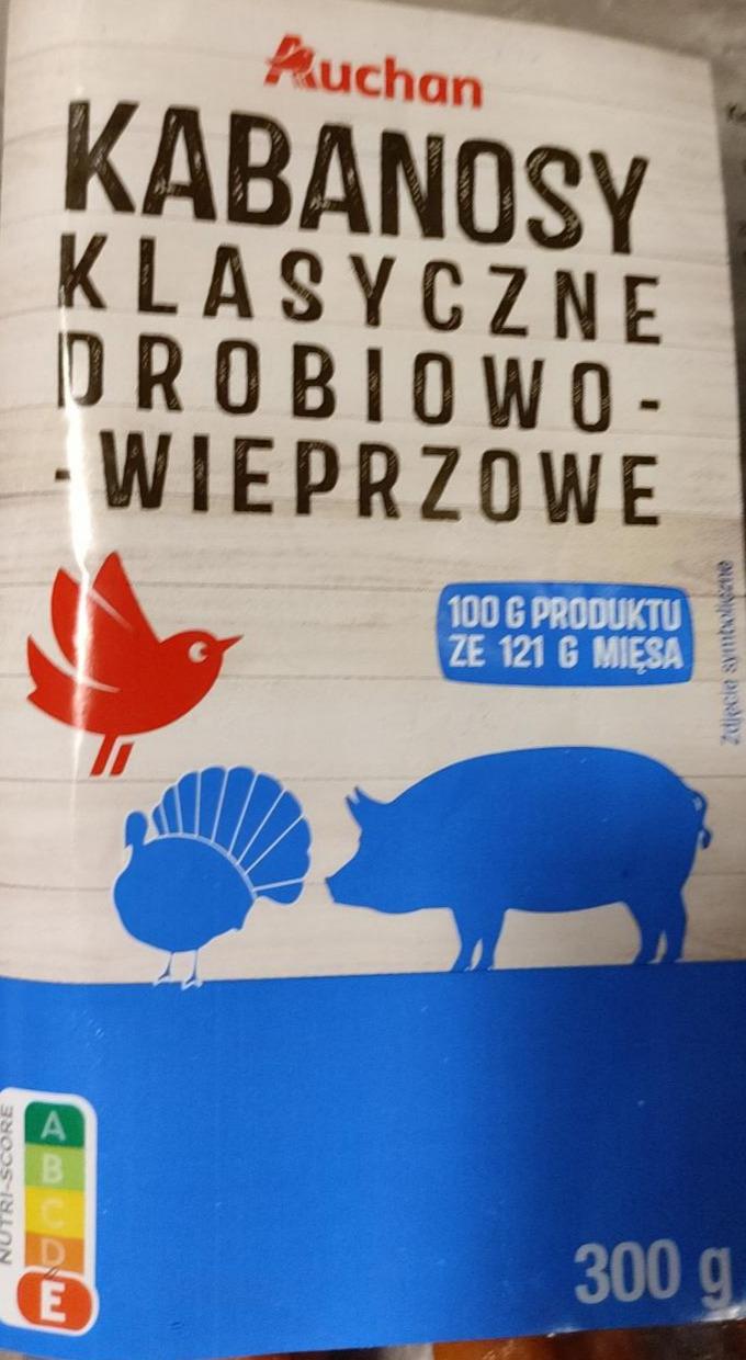 Zdjęcia - Kabanosy klasyczne drobiowo wieprzowe Auchan