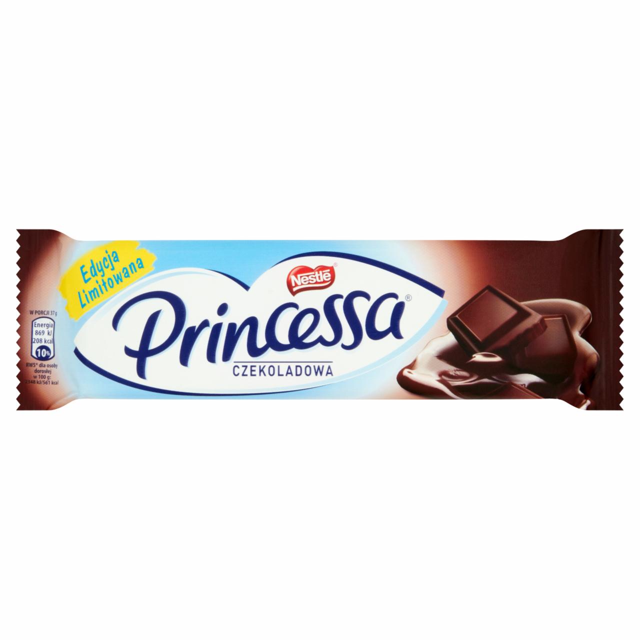Zdjęcia - Princessa czekoladowa Wafelek przekładany kremem kakaowym oblany deserową czekoladą 37 g