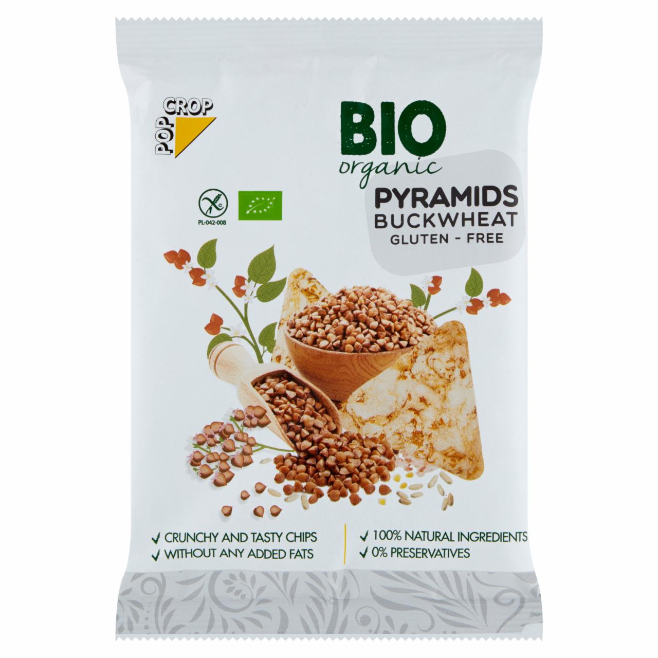 Zdjęcia - Popcrop Bio Piramidki gryczane Ekologiczne chipsy wielozbożowe bezglutenowe 25 g