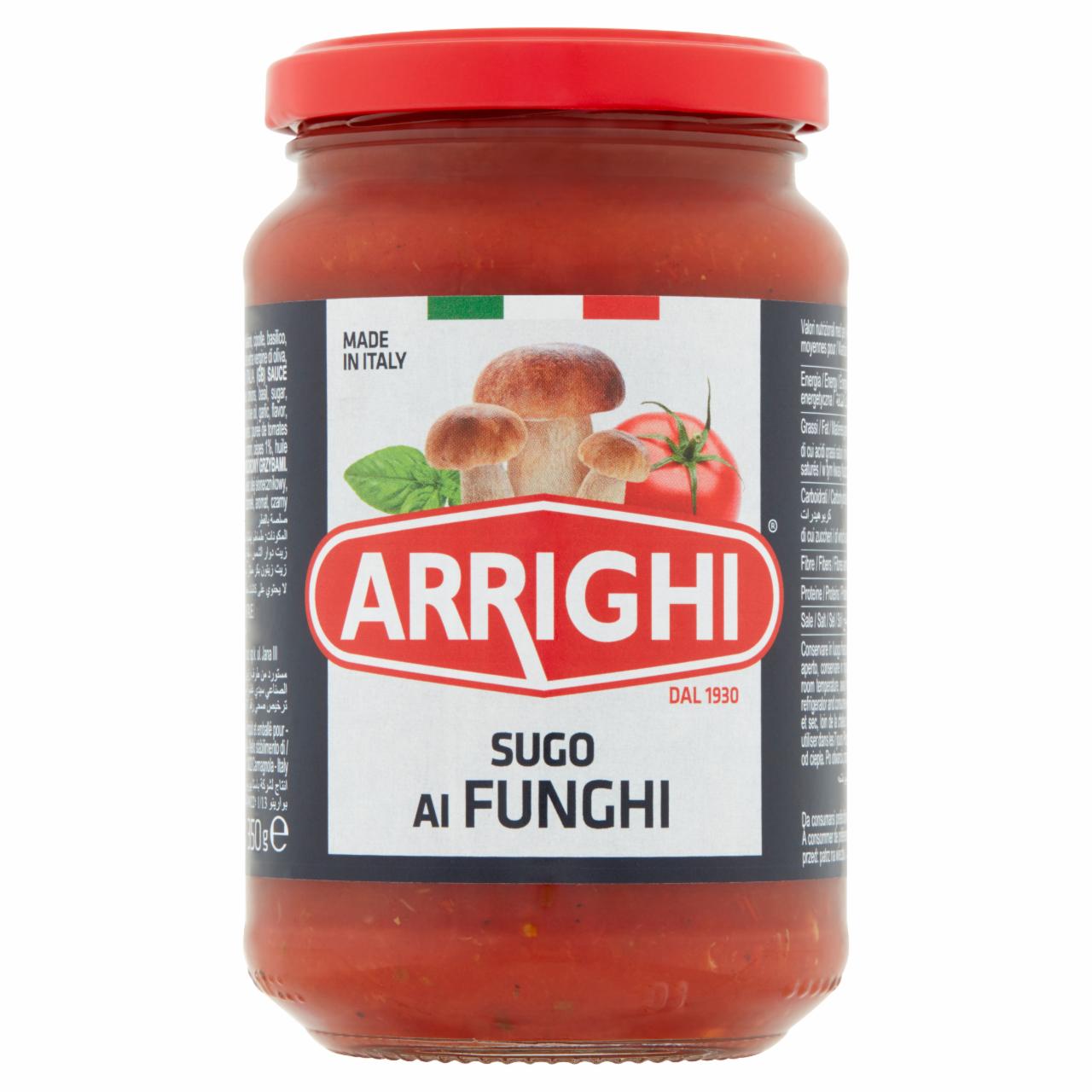 Zdjęcia - Arrighi Sos pomidorowy z grzybami 350 g