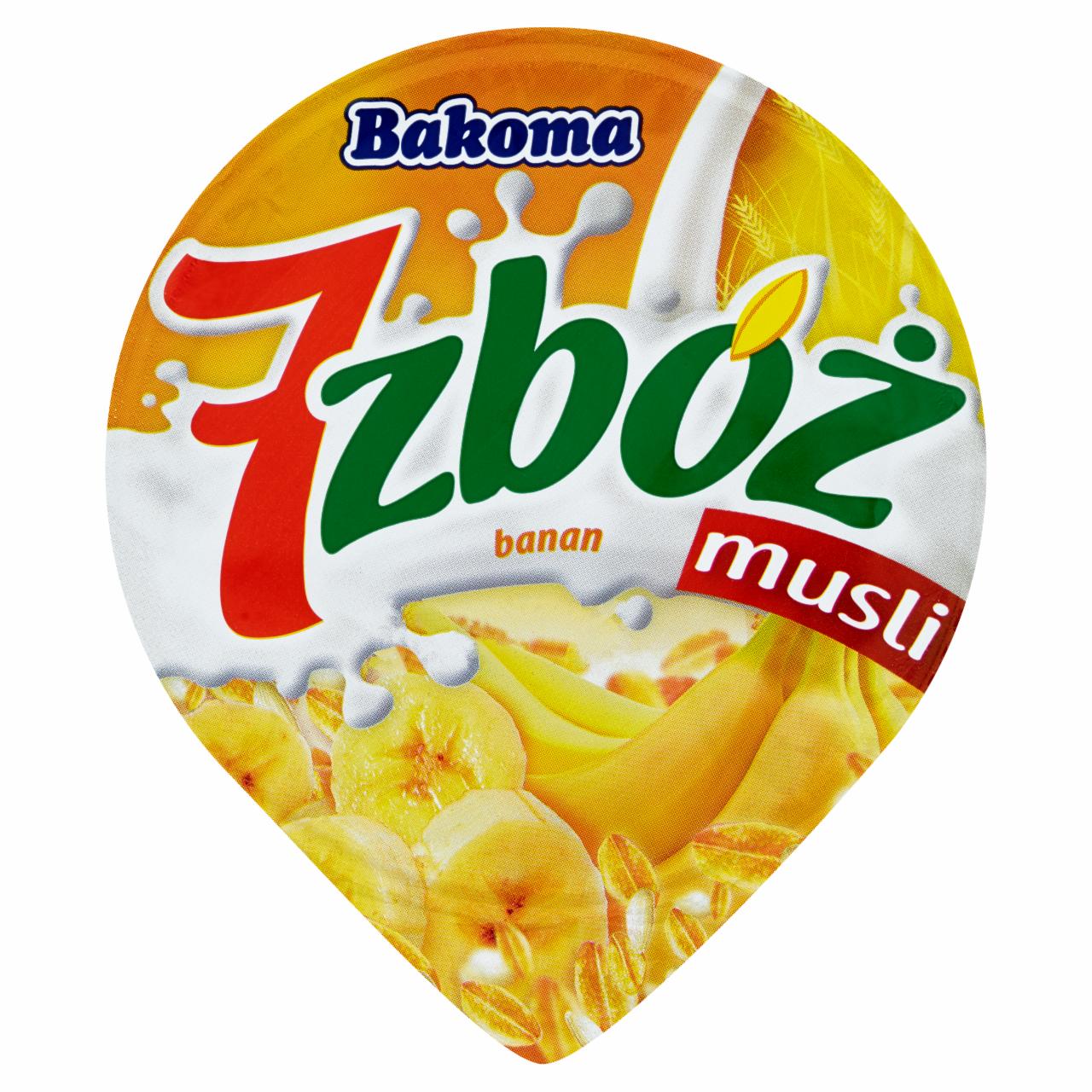 Zdjęcia - Bakoma 7 zbóż musli banan Jogurt 200 g