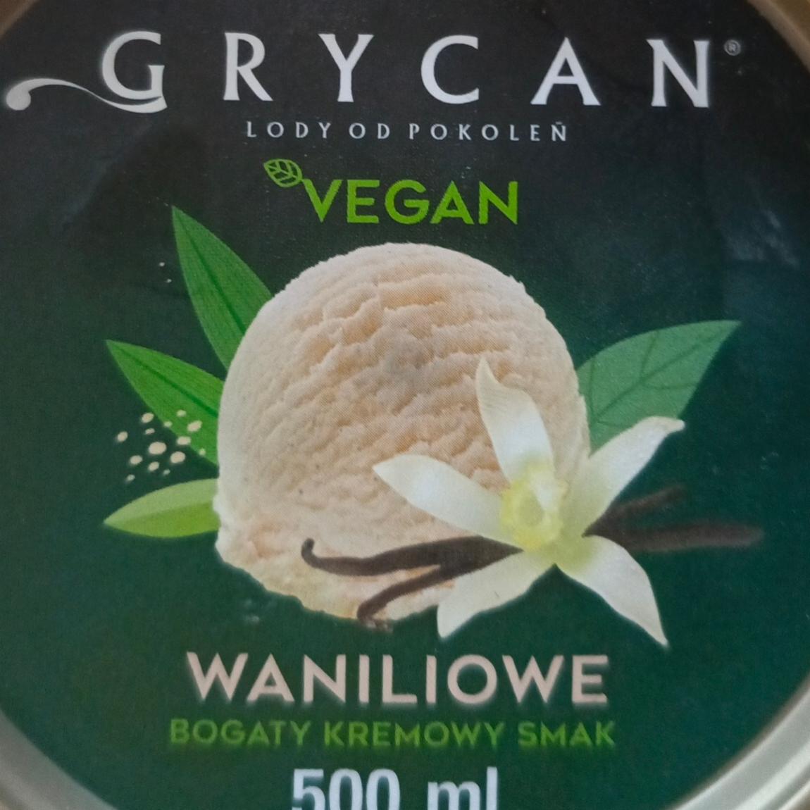 Zdjęcia - Lody waniliowe vegan Grycan