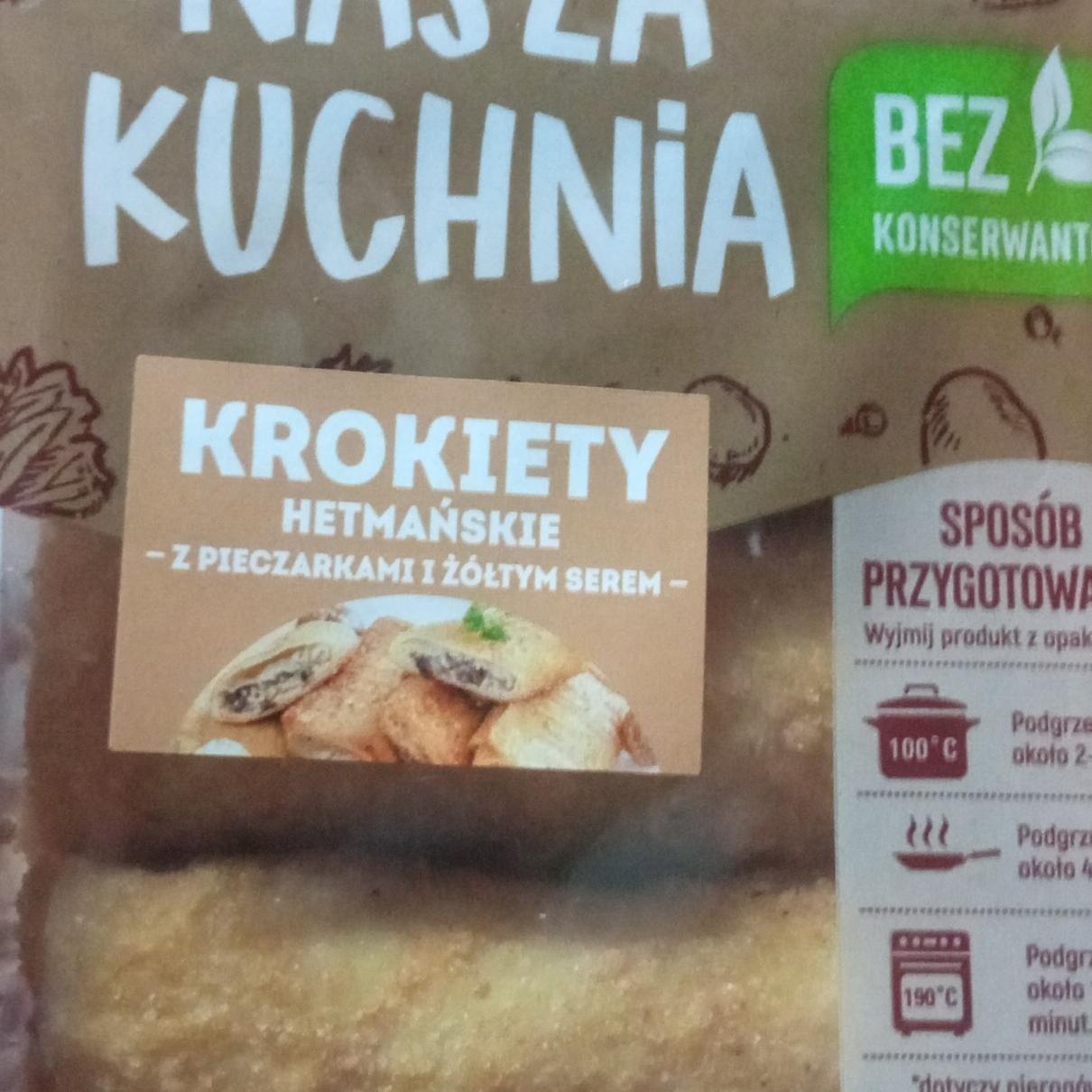 Zdjęcia - krokiety hetmańskie z pieczarkami i żółtym serem Nasza kuchnia