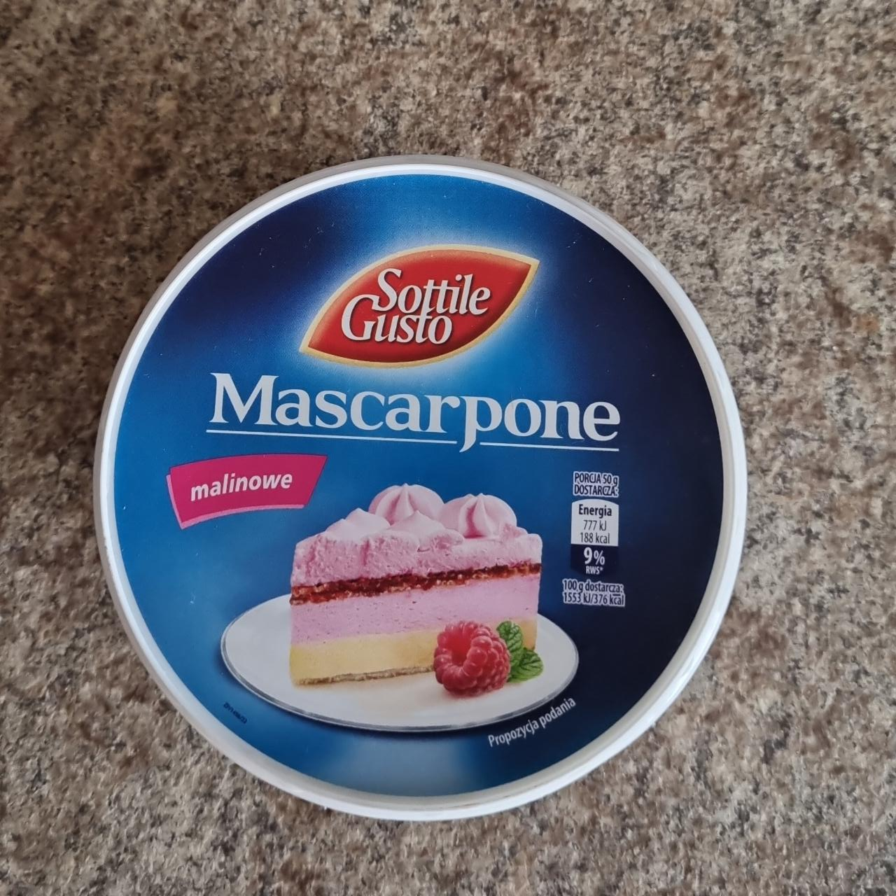 Zdjęcia - Mascarpone malinowe Sottile Gusto