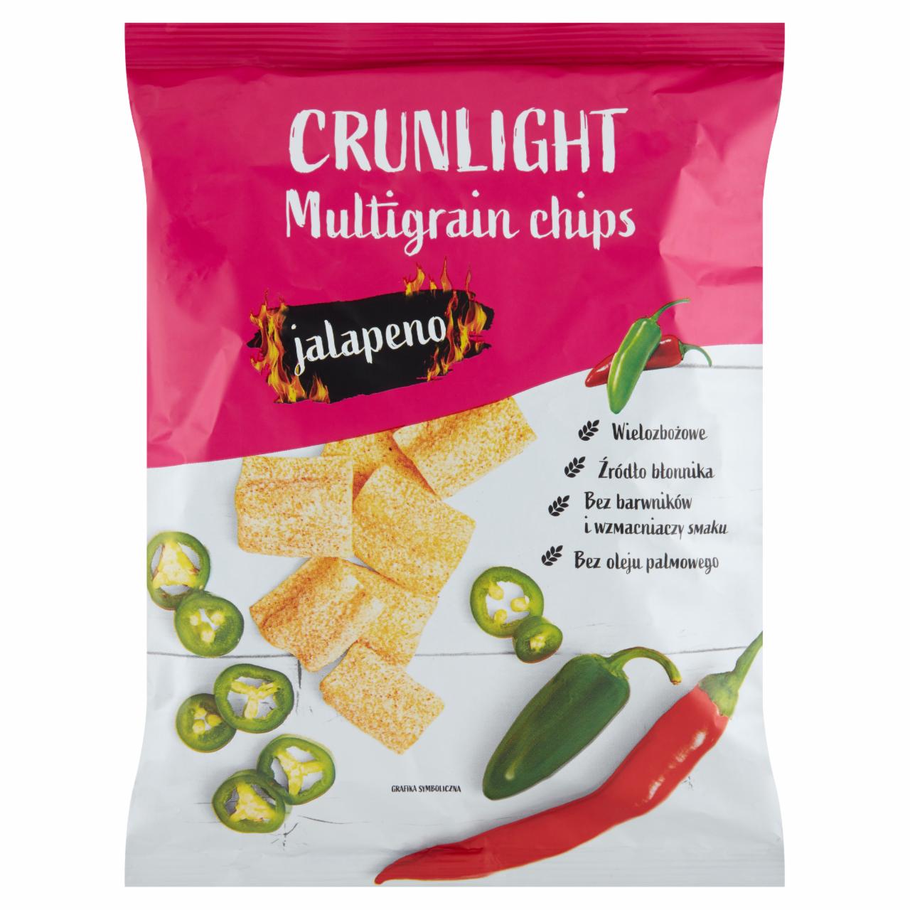 Zdjęcia - Crunlight Chipsy wielozbożowe jalapeno 70 g