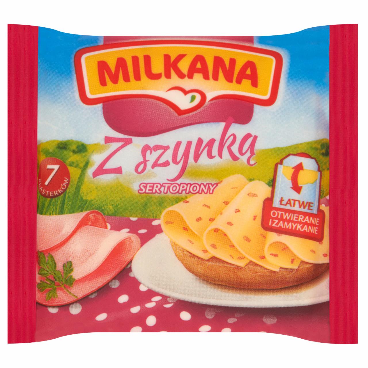 Zdjęcia - Milkana Z szynką Ser topiony 140 g (7 plasterków)