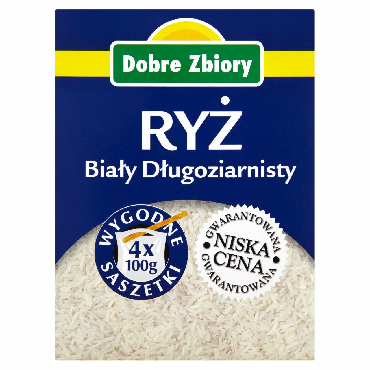 Zdjęcia - Dobre Zbiory Ryż biały długoziarnisty 400 g (4 torebki)