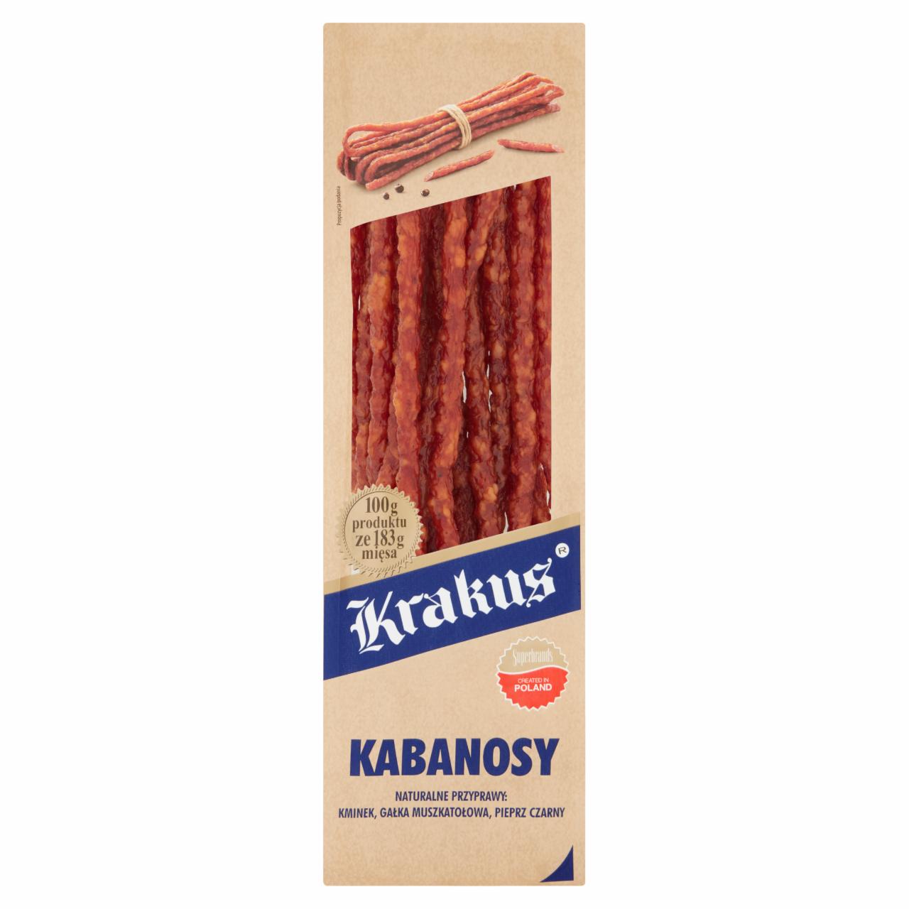 Zdjęcia - Krakus Kabanosy 180 g