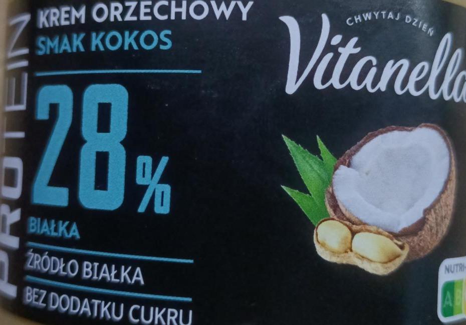 Zdjęcia - Krem orzechowy smak kokos Protein Vitanella