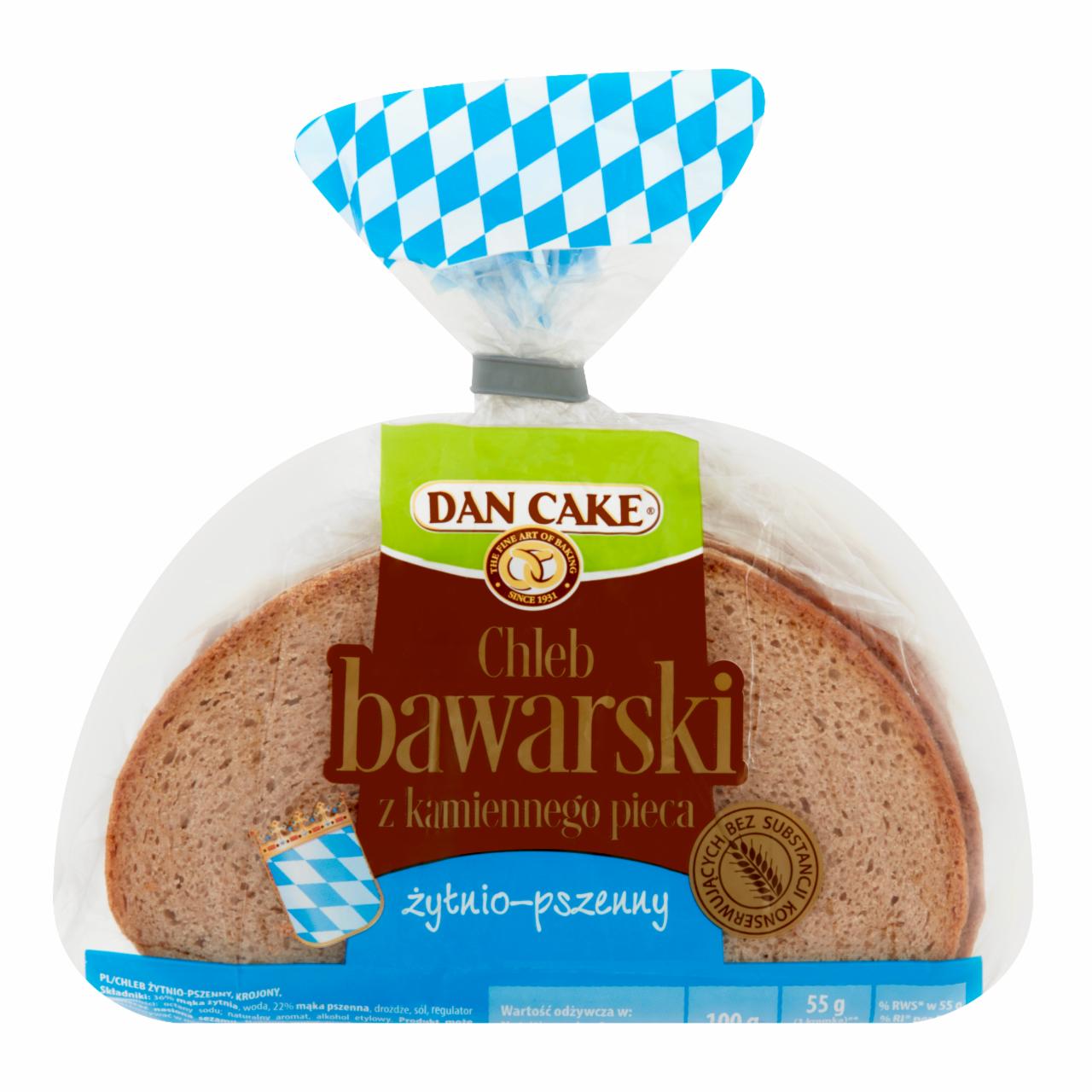 Zdjęcia - Dan Cake Chleb bawarski z kamiennego pieca żytnio-pszenny 500 g