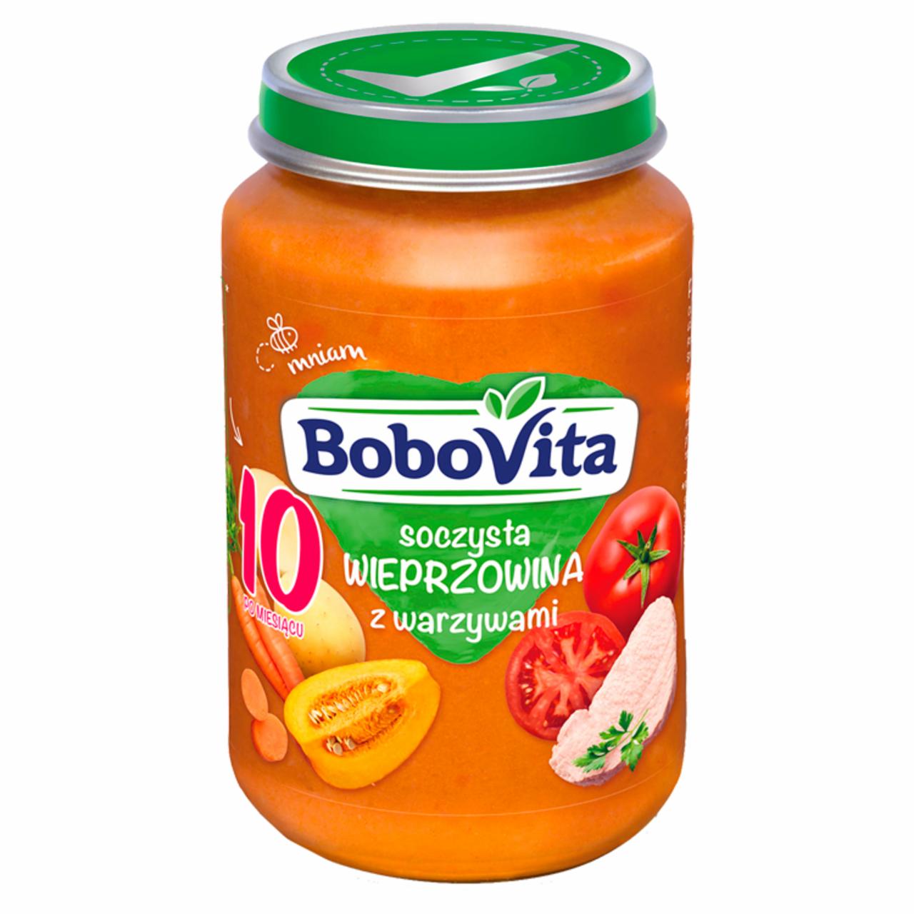 Zdjęcia - BoboVita Soczysta wieprzowina z warzywami po 10 miesiącu 190 g