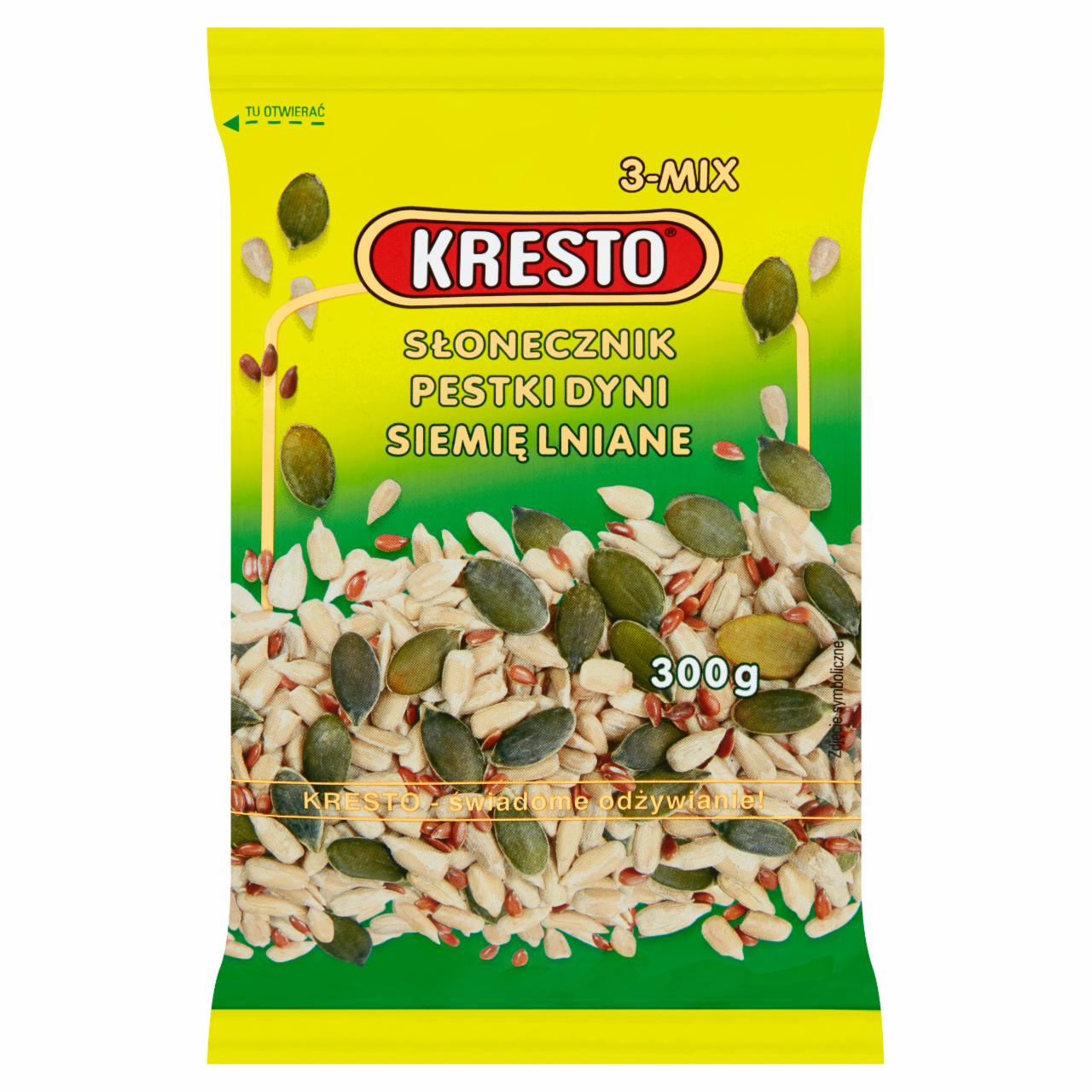 Zdjęcia - KRESTO Słonecznik pestki dyni siemię lniane 300 g