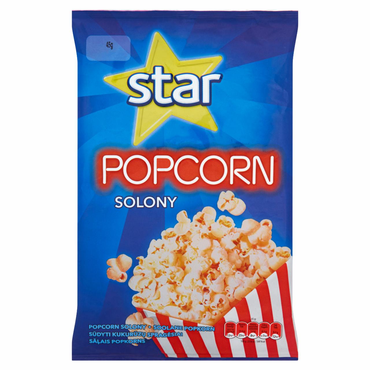 Zdjęcia - Star Popcorn solony 45 g