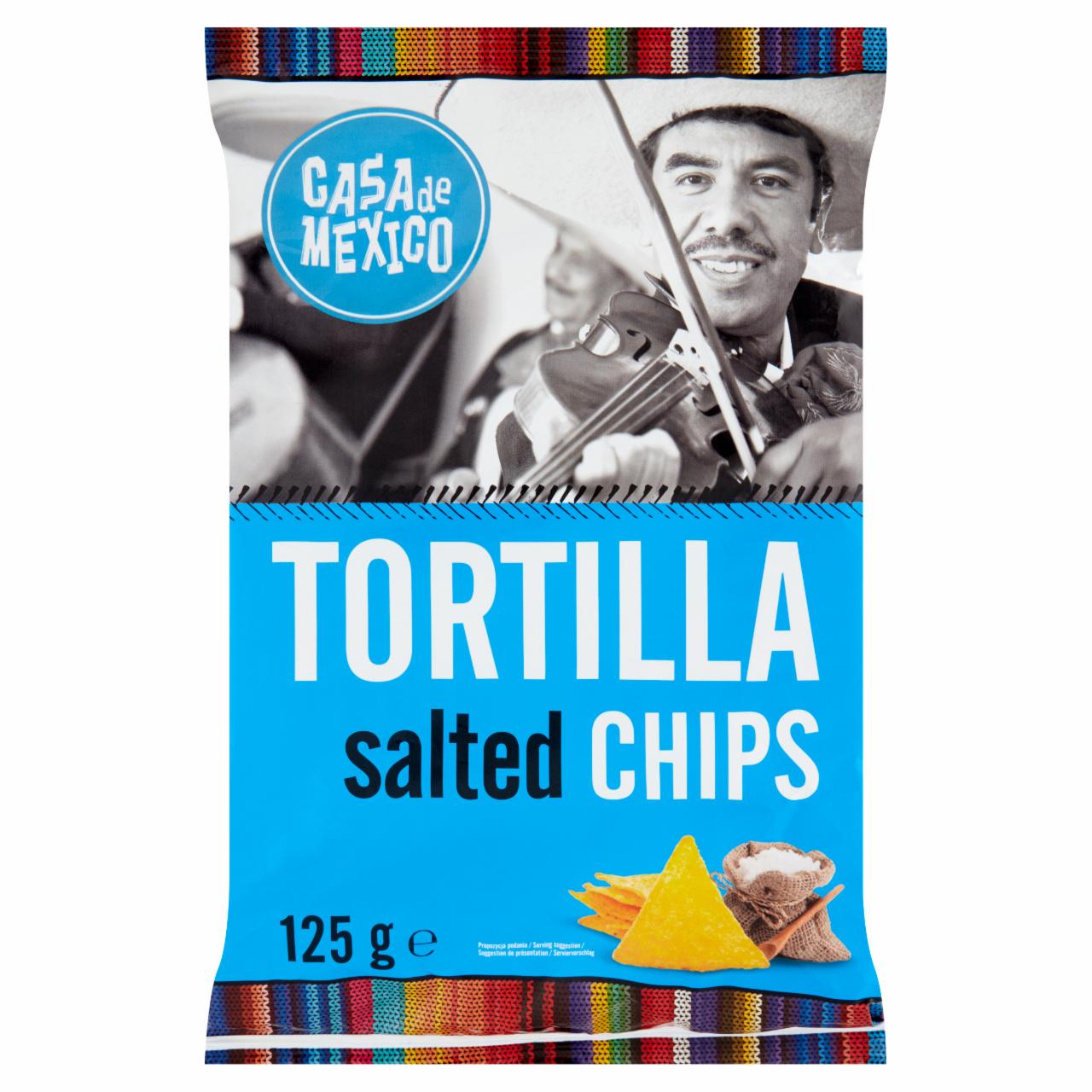 Zdjęcia - Casa de Mexico Tortilla Chipsy kukurydziane solone 125 g