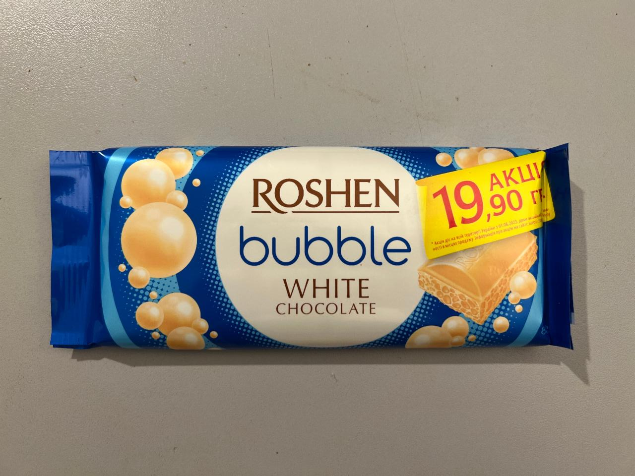 Zdjęcia - White bubble chocolate Roshen