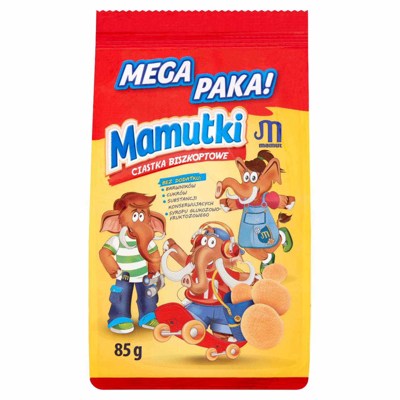 Zdjęcia - Mamut Mamutki Ciastka biszkoptowe 85 g