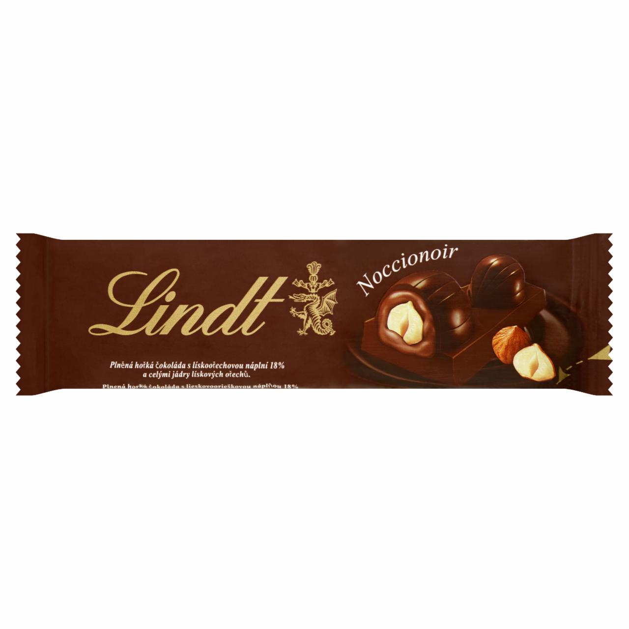 Zdjęcia - Lindt Noccionoir Czekolada deserowa z nadzieniem z orzechów laskowych i całymi orzechami 40 g