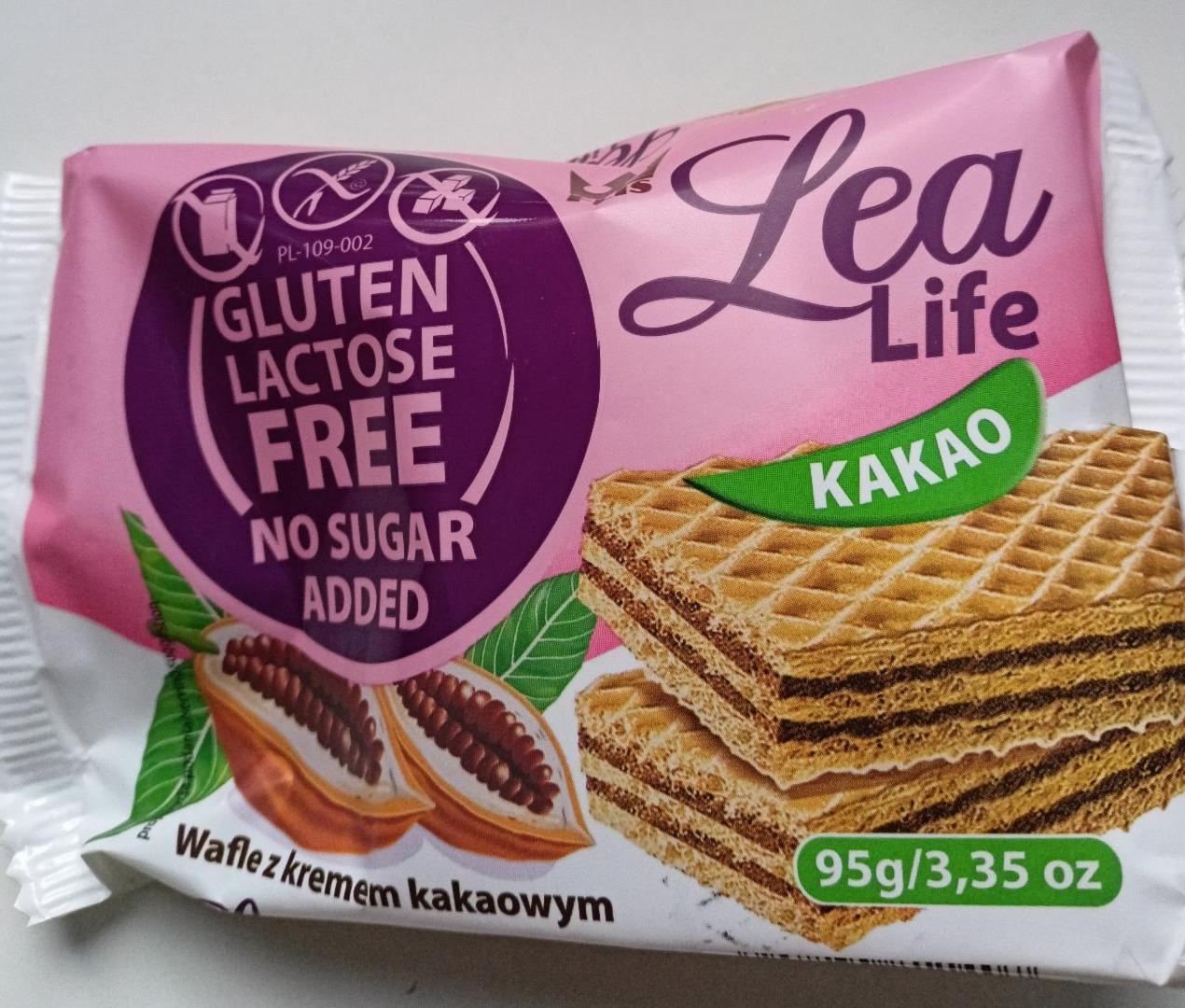 Zdjęcia - Wafle z kremem kakaowym No sugar added gluten lactose free Lea Life