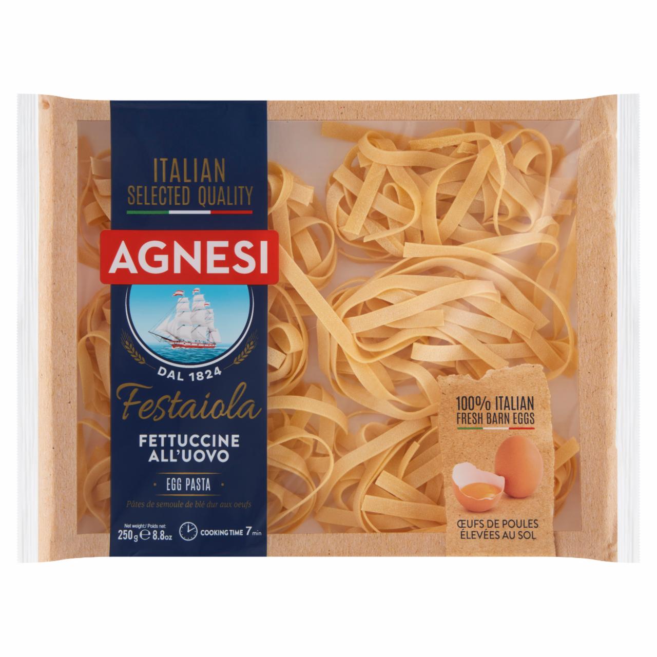 Zdjęcia - Agnesi Fettucine Makaron jajeczny 250 g