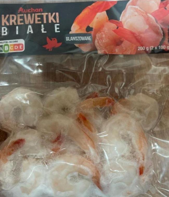 Zdjęcia - Krewetki białe blanszowane Auchan