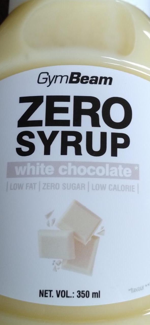 Zdjęcia - Zero syrup White chocolate GymBeam