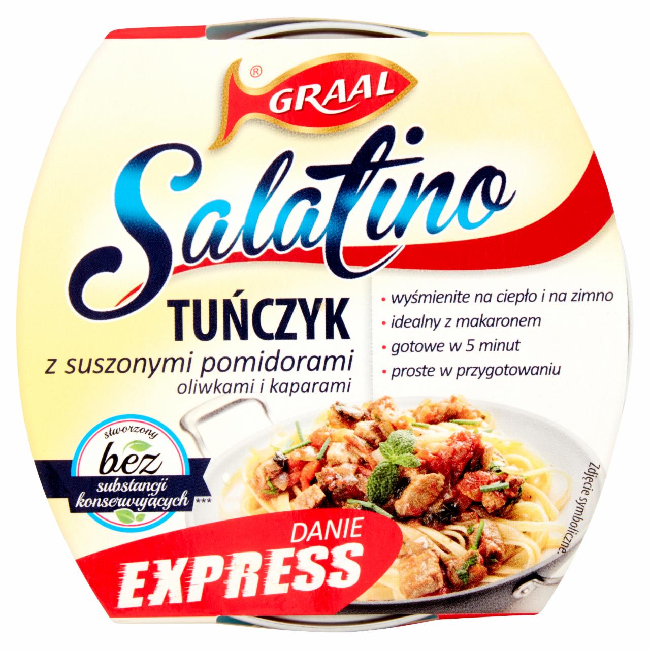 Zdjęcia - GRAAL Salatino Tuńczyk z suszonymi pomidorami oliwkami i kaparami 160 g