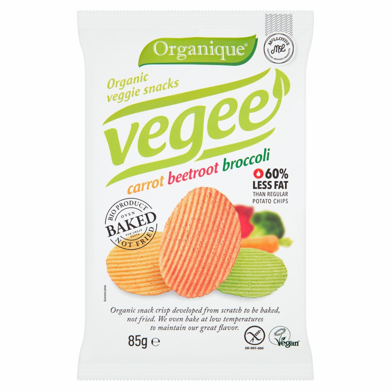 Zdjęcia - Organique Ekologiczne pieczone chipsy warzywne 85 g