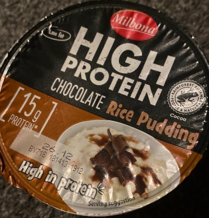 Zdjęcia - High protein chocolate rice pudding Milbona