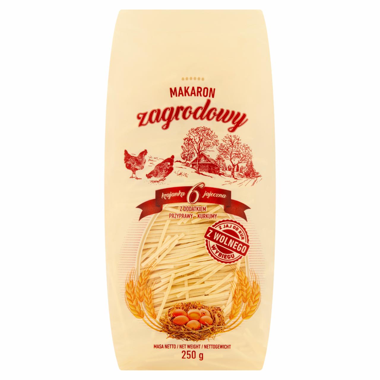 Zdjęcia - Makaron zagrodowy 6 jajeczny krajanka 250 g